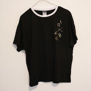 Harry Potter drop shoulder ringer t shirt